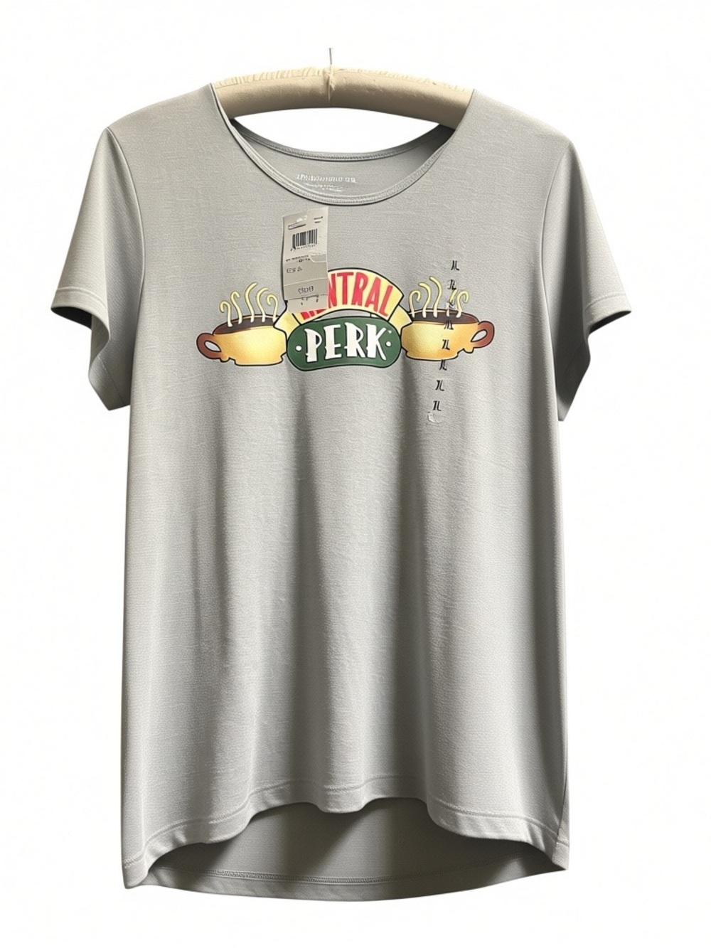 XL Central Perk Graphic Tee - Light Gray Women's Top